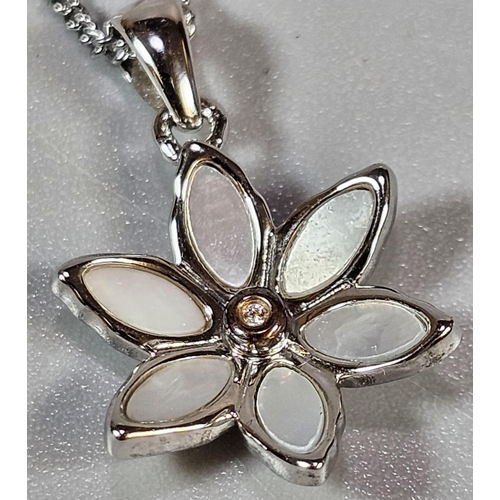 203 - Clogau silver Lady Snowdon Lily charm on silver chain in original box with COA. (B.P. 21% + VAT)