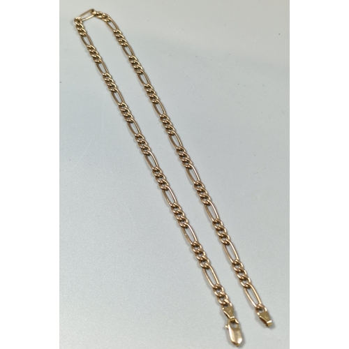 245 - 9ct gold curb-link chain. 6g approx. 40cm long approx. (B.P. 21% + VAT)