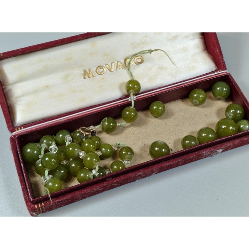 261 - Green hardstone bracelet in detached condition. (B.P. 21% + VAT)