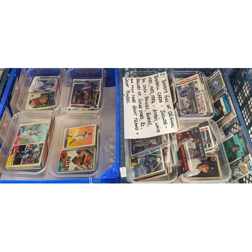 443 - Two trays of original Baseball Cards, 1980s to include: Rockies etc. (2) (B.P. 21% + VAT)