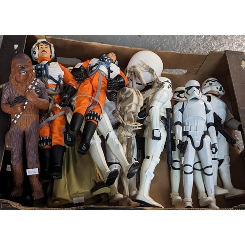 467 - Collection of Star Wars figurines to include: various Storm Troopers and battery operated Storm Troo... 