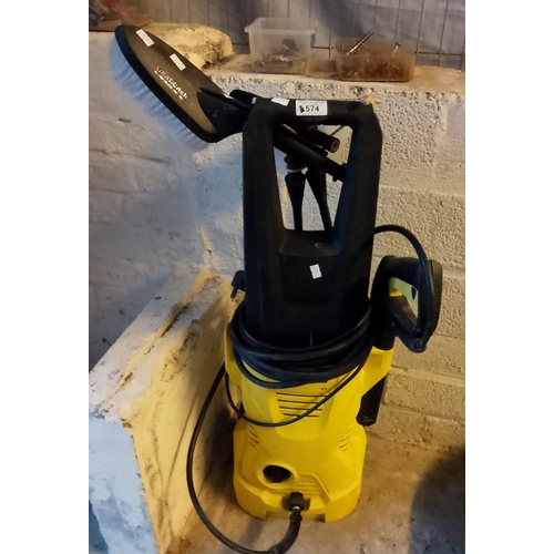 574 - Karcher K2 electric pressure washer. (B.P. 21% + VAT)