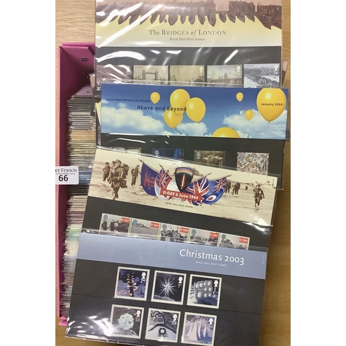 66 - Great Britain collection of commemorative presentation packs 1993-2005 period as listed. 154 packs w... 