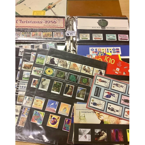 71 - Great Britain collection with album of Presentation Packs, various collectors packs, stamp booklets ... 