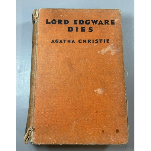 284 - Christie, Agatha, 'Lord Edgware Dies', published for The Crime Club Ltd. by W Collins Sons & Co. Ltd... 