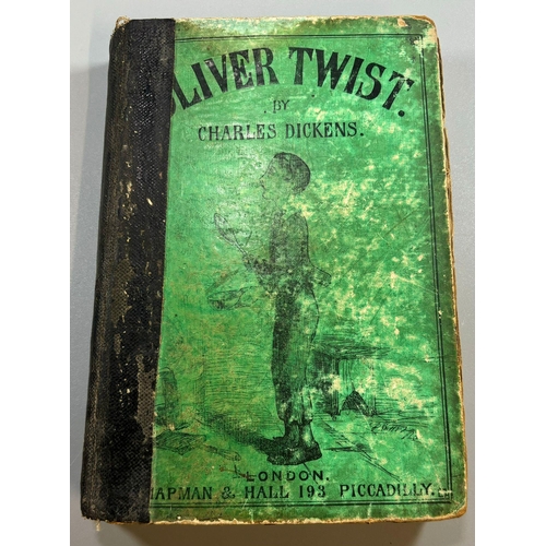 285 - Dickens, Charles, 'The Adventures of Oliver Twist', London Chapman & Hall, 193 Piccadilly 1865. Hard... 