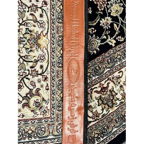 329 - Deep ground full pile fine woven Iranian rug, with medallion design. 155x99cm approx. (B.P. 21% + VA... 