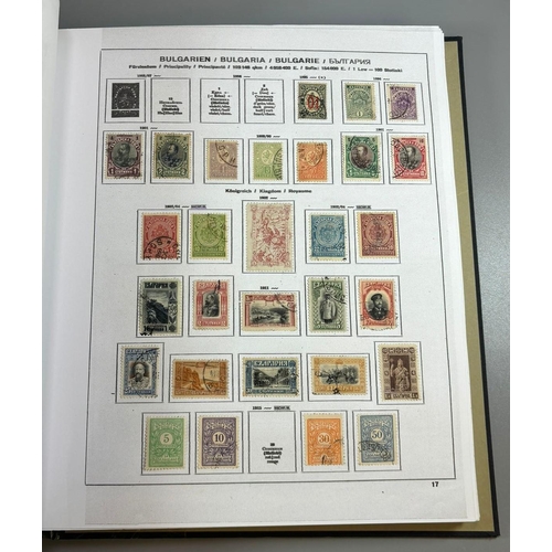 288 - Mostly foreign collection of stamps on printed pages in a Schavbek Album 1850's to 1930's with count... 