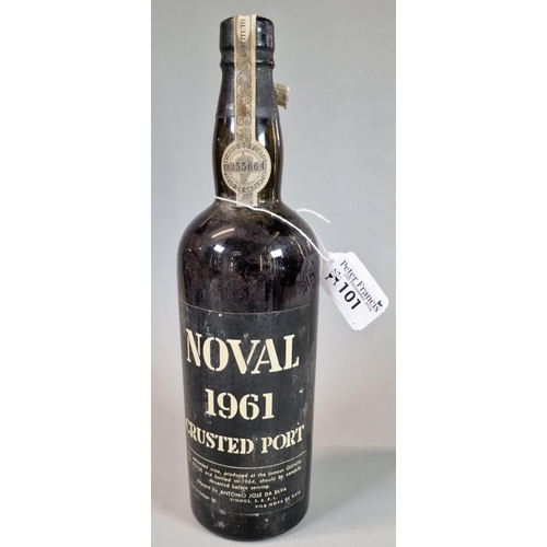 101 - Bottle of Noval 1961 Crusted Port.  (B.P. 21% + VAT)