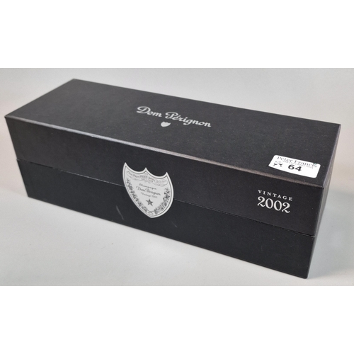 64 - Bottle of Dom Perignon vintage Champagne 2002, in original box. (B.P. 21% + VAT)