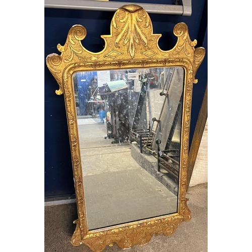 646 - Two Georgian style gilt framed pier glasses in distressed condition. (2) (B.P. 21% + VAT)