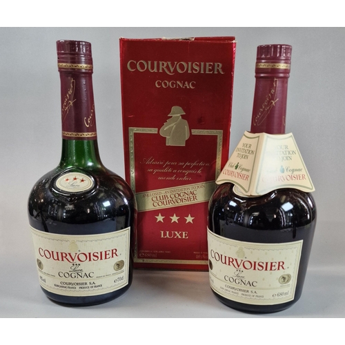 70 - Two similar bottles of Courvoisier Luxe Cognac, one in original box. 680 and 700ml. (2)  (B.P. 21% +... 