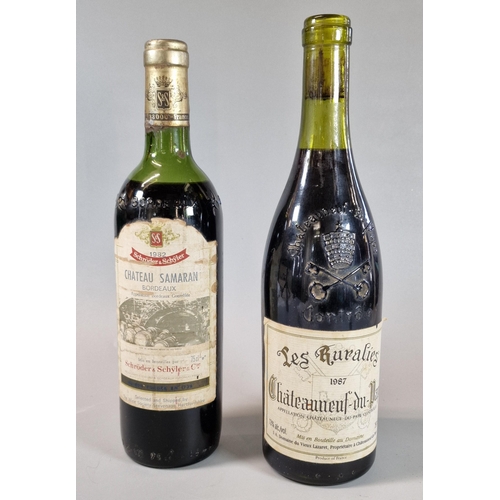 76 - Bottle of 1982 Chateau Samaran Bordeaux, Schroder, Schyler & Co., together with a bottle of Les Rura... 