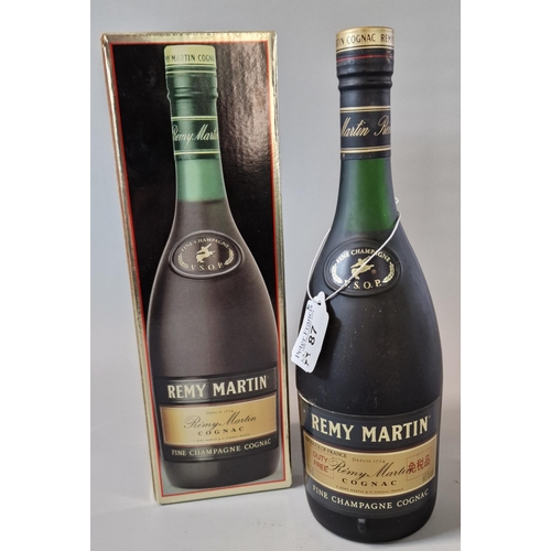 87 - Bottle of Remy Martin Fine Champagne Cognac, in original box. 70cl.  (B.P. 21% + VAT)