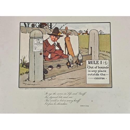 190 - The Rules of Golf Illustrated, by Charles Crombie, a collection of limited number coloured prints.  ... 