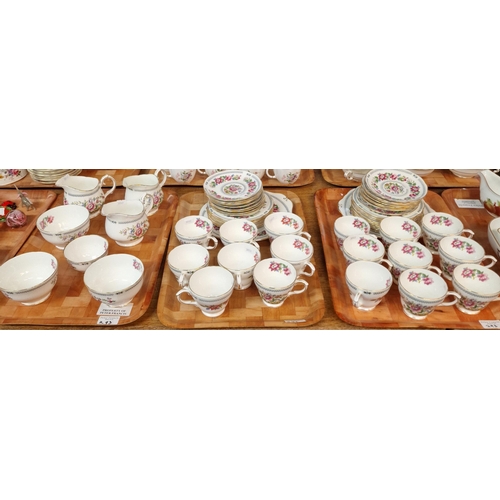 293 - Six trays of assorted china/tea ware to include: Duchess 'Nanking', Royal Worcester 'Evesham' oven t... 