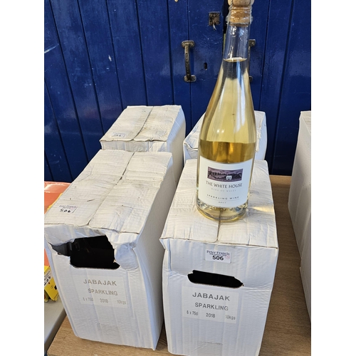 506 - Twenty four bottles of The Whitehouse Wine of Wales sparkling wine. 75cl. (24) (B.P. 21% + VAT)