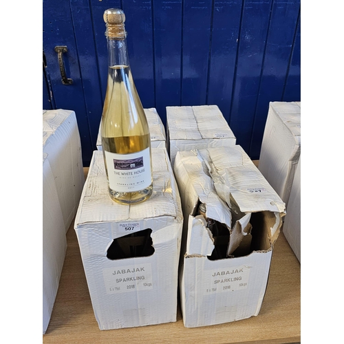 507 - Twenty four bottles of The Whitehouse Wine of Wales sparkling wine. 75cl. (24) (B.P. 21% + VAT)