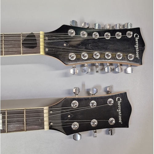 113 - Cherrystone twin neck electric guitar, having eighteen strings.  (B.P. 21% + VAT)