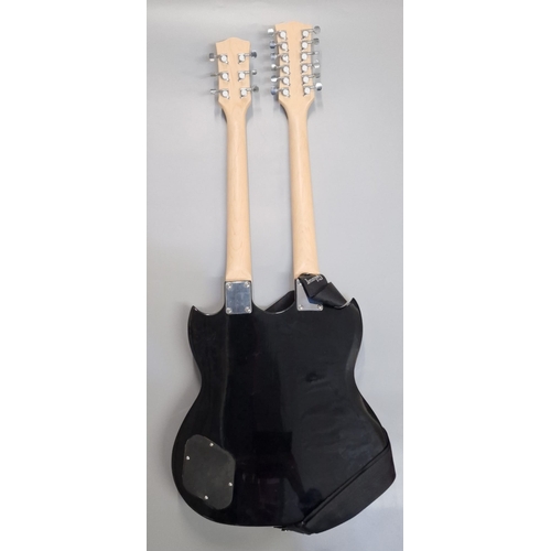 113 - Cherrystone twin neck electric guitar, having eighteen strings.  (B.P. 21% + VAT)