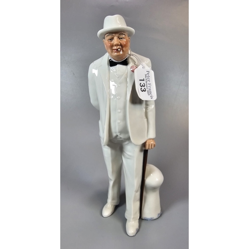 133 - Royal Doulton bone china figurine 'Sir Winston Churchill' HN3057. (B.P. 21% + VAT)