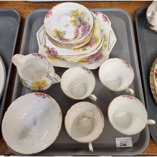 266 - Two trays of Royal Albert bone china fine bone china 'Old Country Roses' teaware to include: teapot ... 