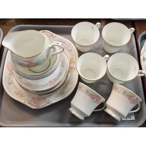 274 - Twenty one piece Paragon fine bone china 'Cherwell' design part tea set, together with a twenty one ... 