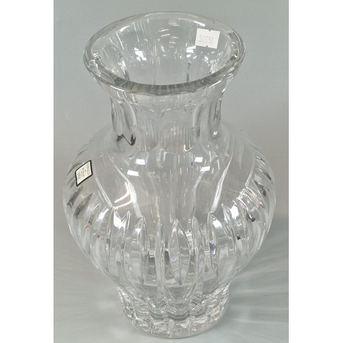 32 - Marquis by Waterford Crystal, a baluster shaped vase. 26cm high approx.  (B.P. 21% + VAT)