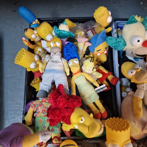 373 - Two boxes comprising: The Simpson soft toy characters, various. (2) (B.P. 21% + VAT)