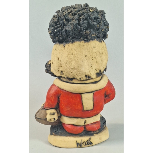 7 - Rugby Union - John Hughes Welsh Grogg figurine of a Wales Prop Forward, marked Cymru Am Byth to the ... 