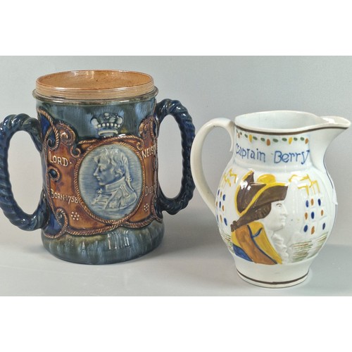 11 - Royal Doulton stoneware two handled Lord Nelson loving cup, 'England expects every man will do his d... 