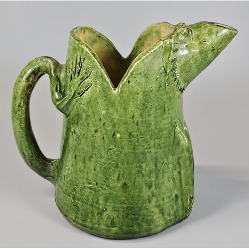 136 - Late 19th/early 20th century Ewenny Pottery zoomorphic jug in the form of a Pig, probably by Jones o... 