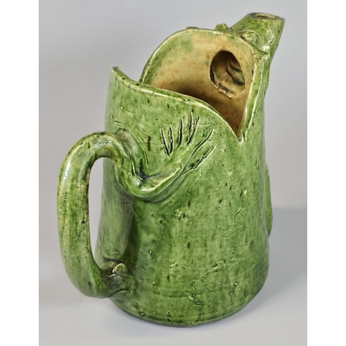 136 - Late 19th/early 20th century Ewenny Pottery zoomorphic jug in the form of a Pig, probably by Jones o... 