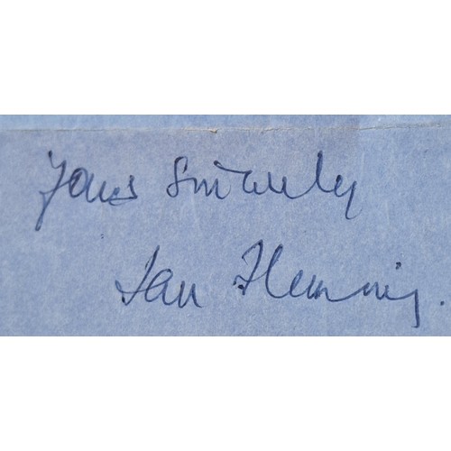 298 - Ian Fleming, ( British author, 1908-1964, creator of James Bond) a personal letter of apology to a M...