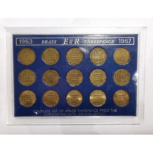 318 - Collection of cased coinage to include: 15th century Monarchs, other British Monarchs, Penny Farthin... 