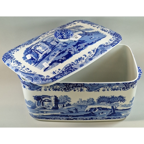 スポード ブルーイタリアン Bread Bin Modern Spode The Original blue and white Italian bread bin and