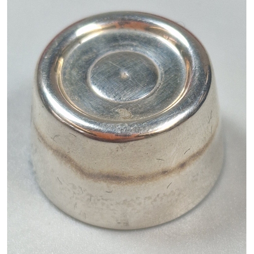 Solid silver 'My Last Rolo', in original box, maker's mark CWS ...