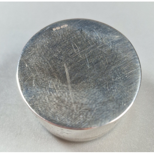 Solid silver 'My Last Rolo', in original box, maker's mark CWS ...