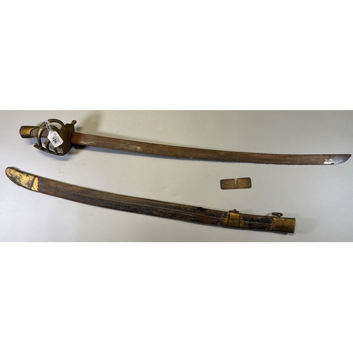 126 - Late 18th century Spanish Naval Officer&rsquo;s Sword, reputedly captured by Captain William Henry Webley ...