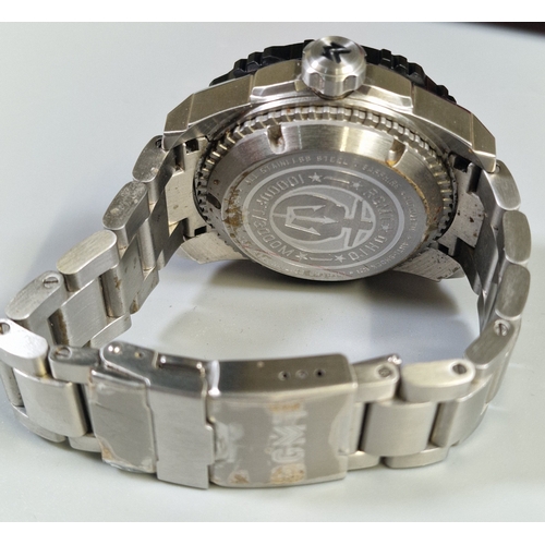 R G M T Divers' style steel automatic bracelet wristwatch. As new, in ...
