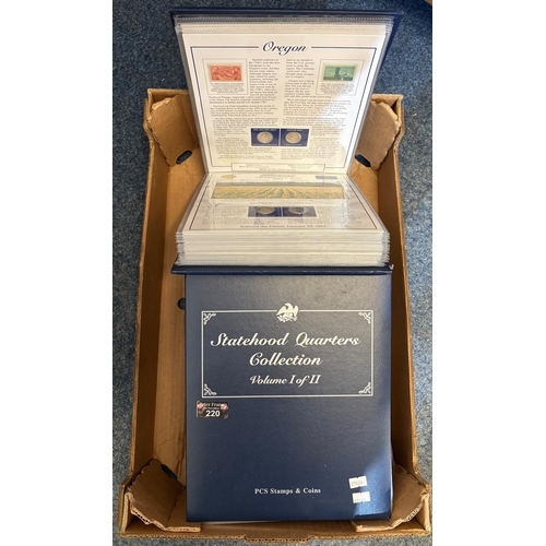 Collection of PCS Stamps and Coins Collection to include: Statehood ...