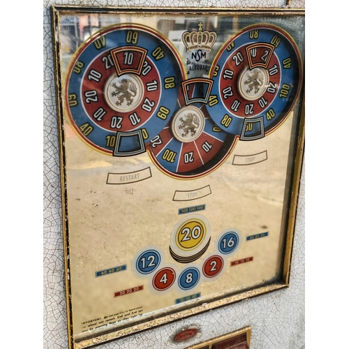 Two similar Rotamint NSM Autobar Coin Operated slot machines, circa ...