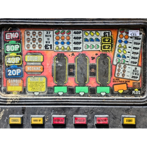 Collection of vintage fruit machine glass display panels, to include ...
