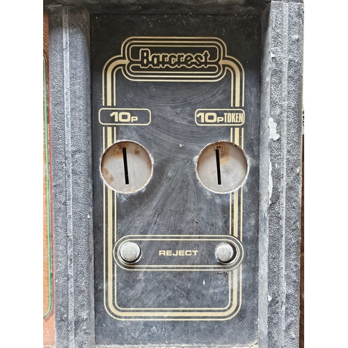 Collection of vintage fruit machine glass display panels, to include ...