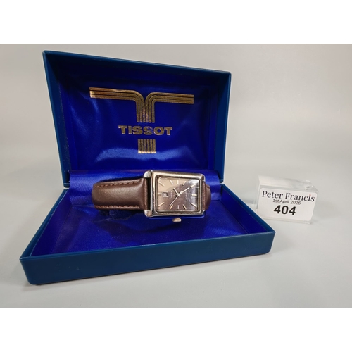 Tissot rectangular shaped Art Deco design Seven automatic gentleman's ...