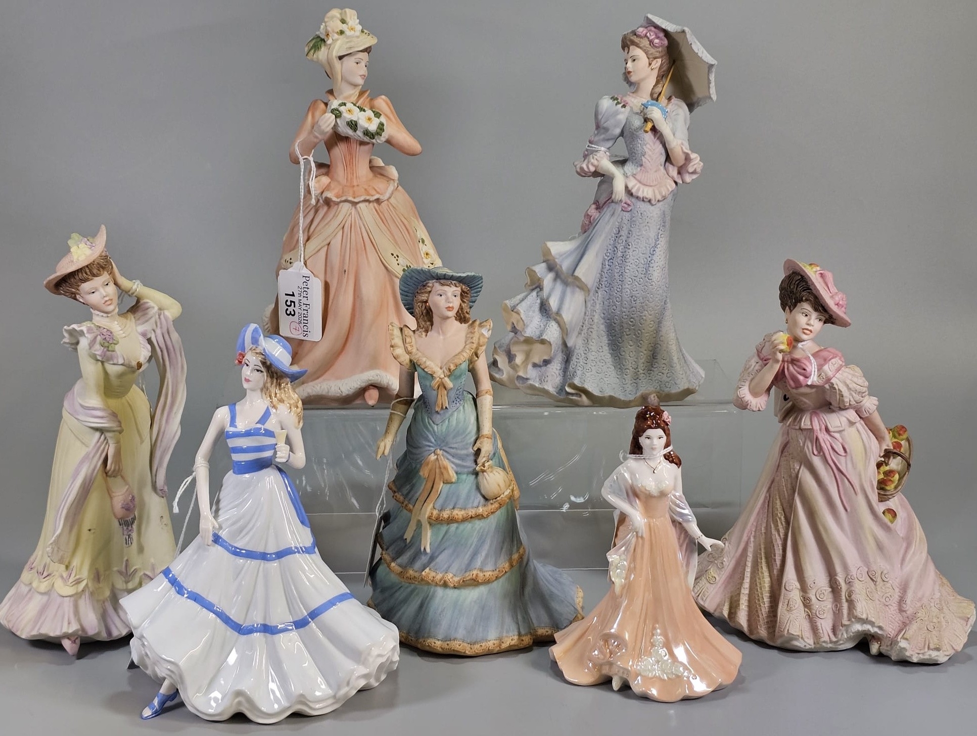 Collection of Wedgwood fine porcelain figurines deigned by Shirley ...