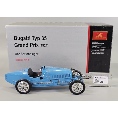 CMC Bugatti Typ 35 Grand Prix 1:18 scale diecast model racing car