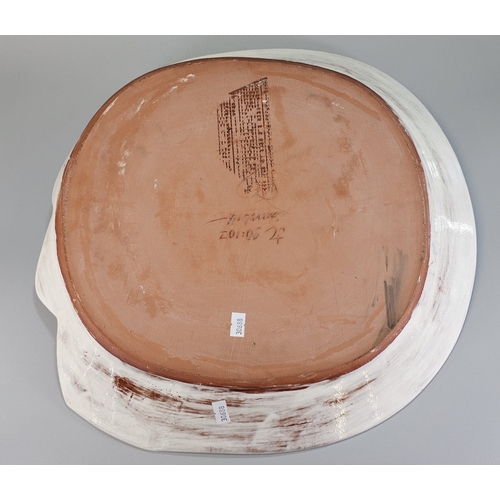 James Campbell (1942-2019), An Earthenware Platter with painted ...