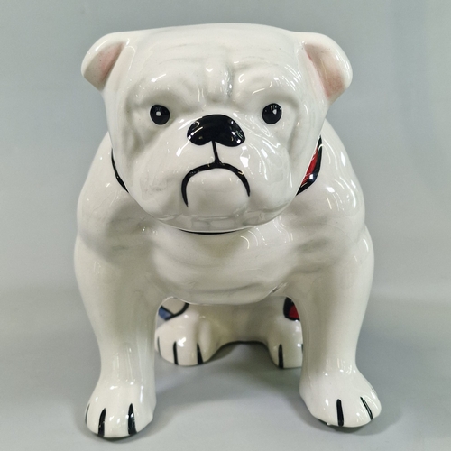 Lorna Bailey, ceramic study of a British Bulldog in seated pose. 16cm high approx. signed to the underside. (B.P. 21% + VAT)