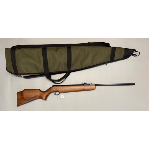 .22 calibre Webley Xocet break action air rifle, together with textile ...